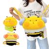 Niedliche Bienen Plüsch Rucksäcke Stofftier Tasche Kawaii Cartoon Biene Plüschtier Mode Tasche für Damen Kreativität Geburtstag Weihnachten Geschenk
