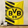 "Yellow and Black BVB Logo Design" Patterned tapestry home decor, suitable for bedroom and living room, gift