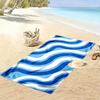Blue and White Wave Pattern A must-have beach towel for beach travel