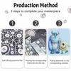 Disney DIY Pearl Painting Monsters, Inc. Decorative Painting Creative Ornaments Friends Gifts Desktop Furnishings Home Decoration