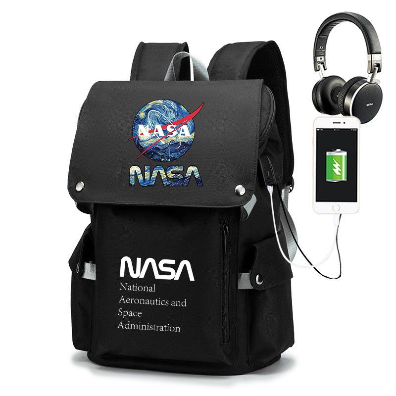NASA Studentu Mugursoma Vīriešiem Sievietēm Pretaizdzīšanas