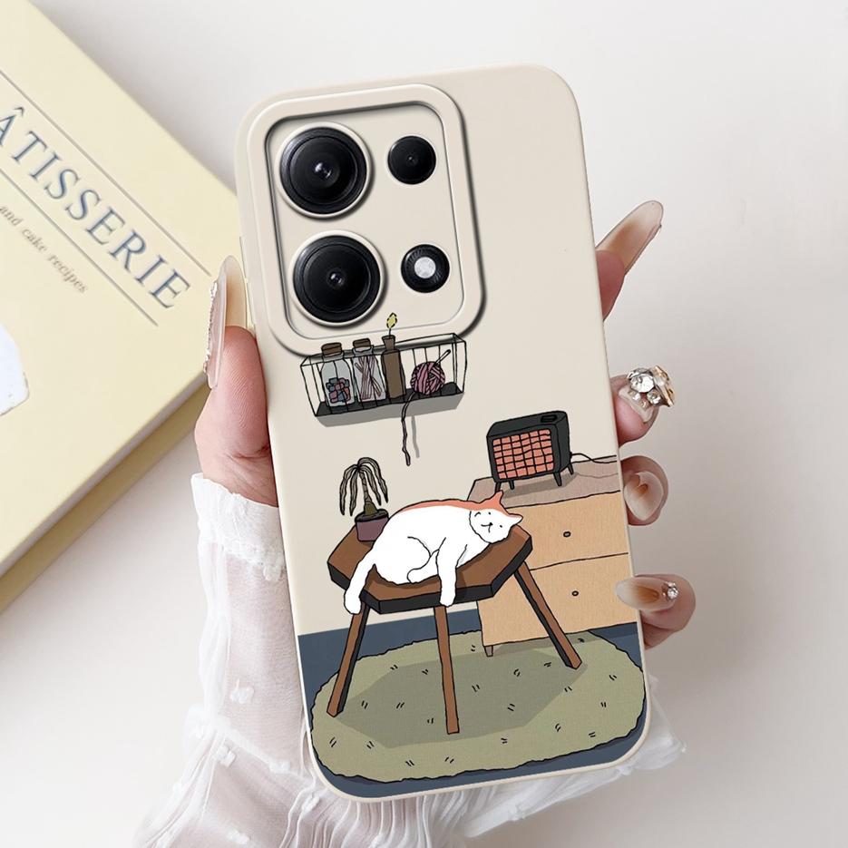 For Xiaomi Redmi Note 14S Case 6.67'' Cute Cat Dinosaur Cartoon Cover Matte Phone Case For Redmi Note 14S Note14S 4G Soft Fundas