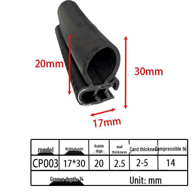 Customizable EPDM U-Shaped Rubber Sealing Strip for Electrical Cabinets and Car Doors