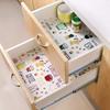 Printed Waterproof Drawer Mat - Scalable Cabinet Liner for Kitchen/Fridge, Non-Slip Shelf Contact Paper