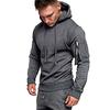 Felpa con Cappuccio da Uomo Nuova Moda Giuntura Zip Stampa Top Tuta Sportiva