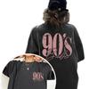 Vintage Crew Neck T-shirt with Number & Letter Print