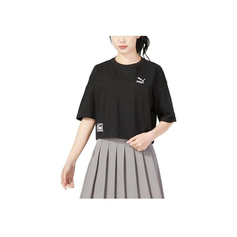 

New PUMA T Shirts Women s Black 623253-01 S