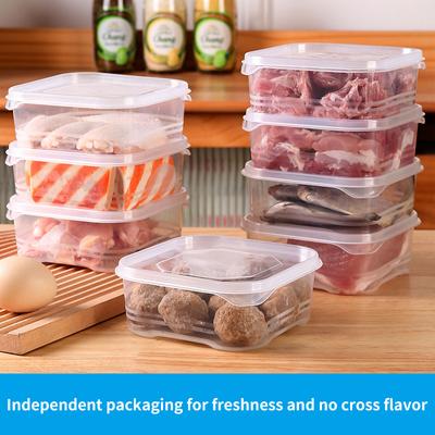 1Pcs Refrigerator Food Storage Box Portable Kitchen Meat Sealed Fresh-Keeping Box Fridge Kitchen Organizer Containers