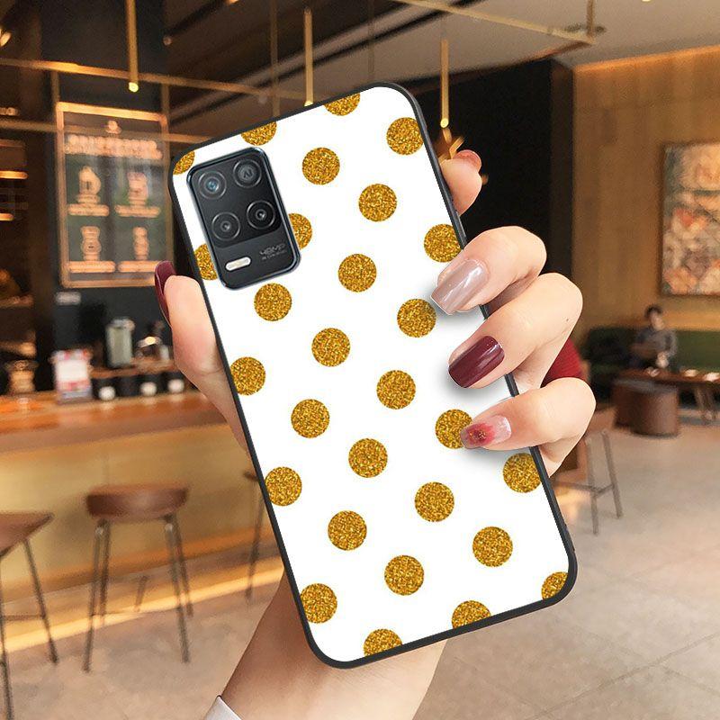 Red Black Gold Polka dots Dot Phone cover For oppo Realme 8Pro 6PRO 6i 7pro 9i 9pro C11 C21Y C21 C25Y C25S C3 Q3S XT Cases coque