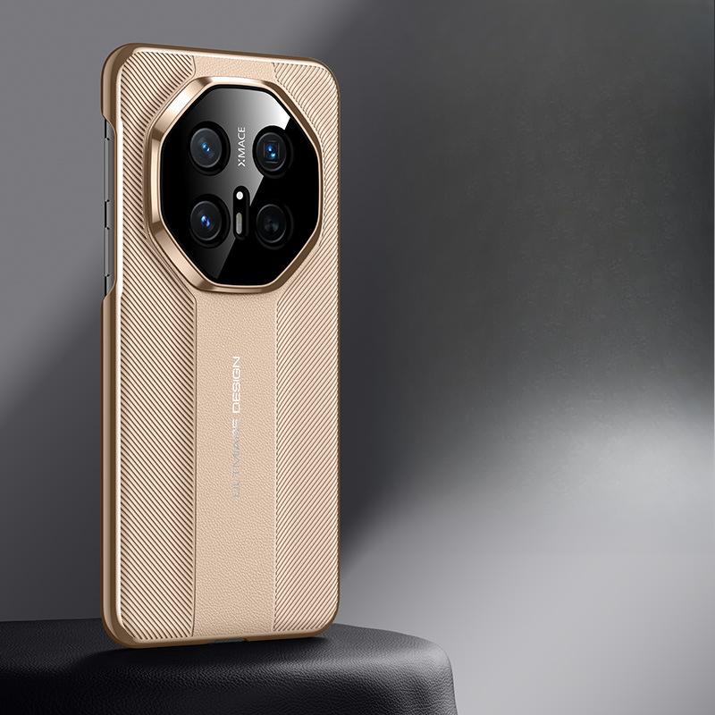 

Подходит для чехла для мобильного телефона Huawei Mate70RS, мгновенно преображенный гальванический полностью закрывающий Mate70pro противоударный M70 деловой мужской кожаный чехол Huawei Mate 70