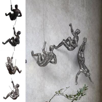 Artistic Realistic Appearance Statue Retro Delicate Craft Rock Climber American Climber Resin Pendant