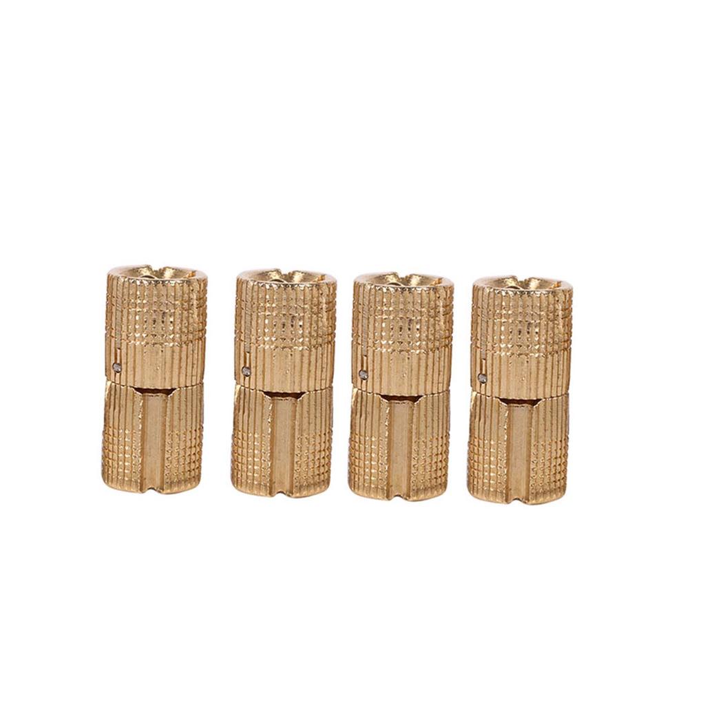 4pcs Pack Copper Cabinet Door Concealed Barrel Hinge for Worktops DIY Project 10 12 14 16mm