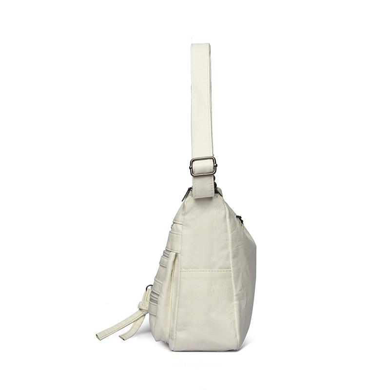 Large Capacity Women's Solid Color Shoulder Bag Multi-Layer Crossbody Bag Multi-Functional Mother Bag