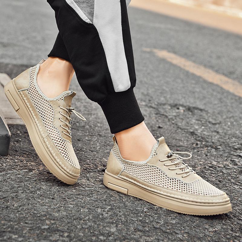 Fashion New Men Soft Sport Shoes Breathable Fashion Mesh Running Shoes Comfortable Man High Quality Outdoor Lightweight Board shoes