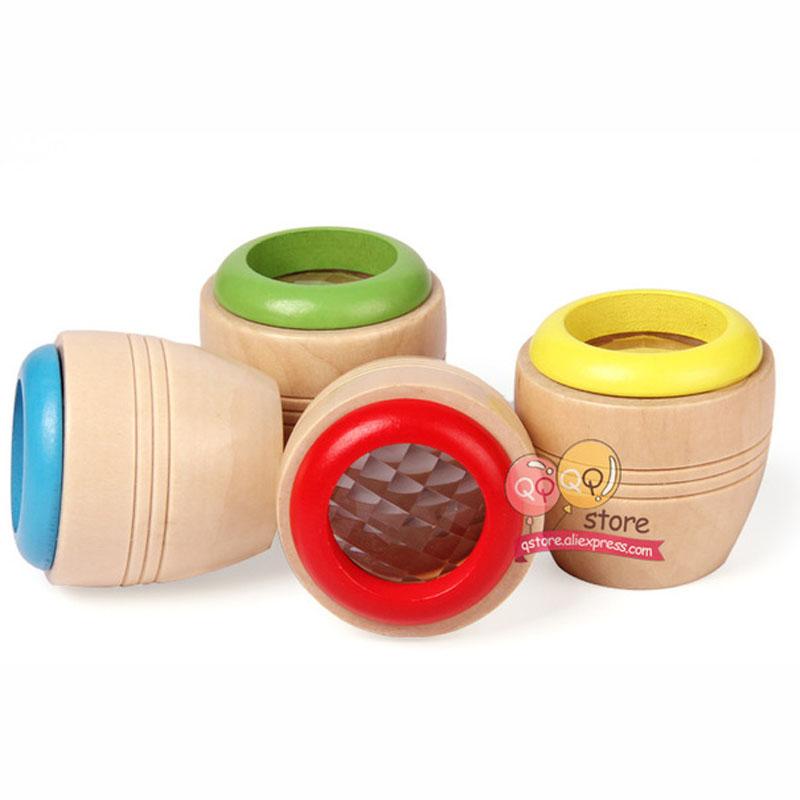 N-Tsi Magische Holz-Kaleidoskope Lustiges Spielzeug für Kinder Kinder Geschenk Vorschulkind Prisma Montessori Frühe Bildung Puzzle 1 Stück