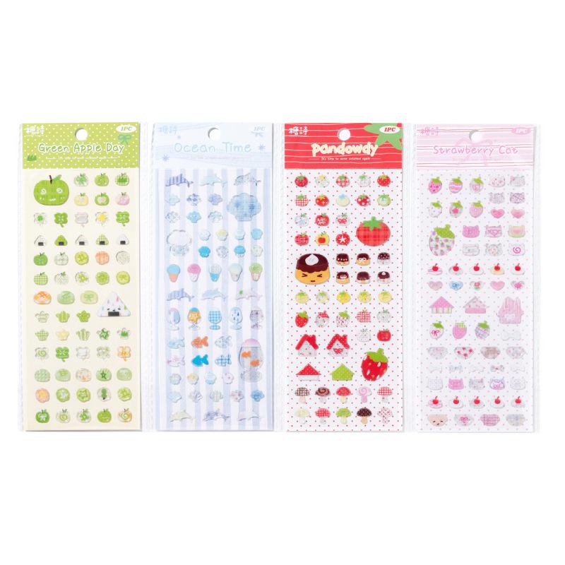 1/4Pcs 3D Stickers Olden Ocean Clover Star Cute Stickers DIY Craft Scrapboo Journal Phone Cases Hand Account Decorative Stickers