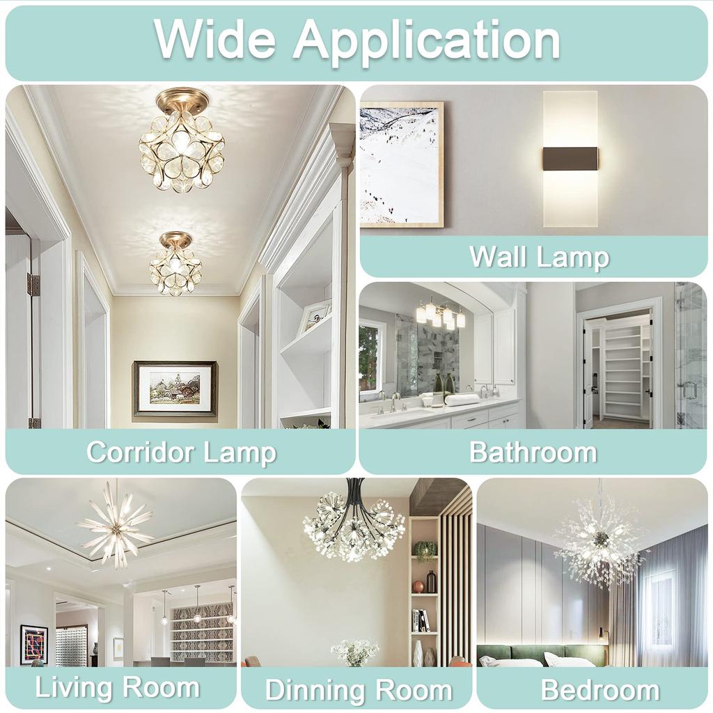 G9 LED Lamp 100-240V 6W Ceramic SMD2835 LED Bulb Spotlight Replace Halogen light G9 Halogen Equivalent Chandelier Lighting