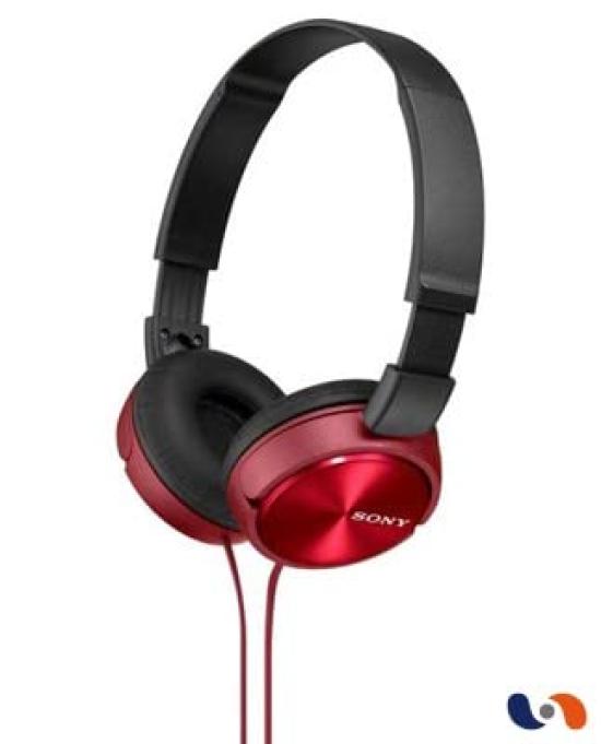 Sony R Słuchawki MDR-ZX310 Zamknięte, Składane, Czerwone, MDR-ZX310