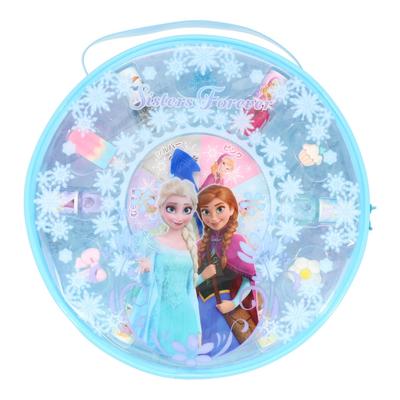 Shobido Shobido Disney Roulette Cosmetic Set Frozen Peel-off Nail Polish, Ring, Round Pouch, Roulette Set DN43979