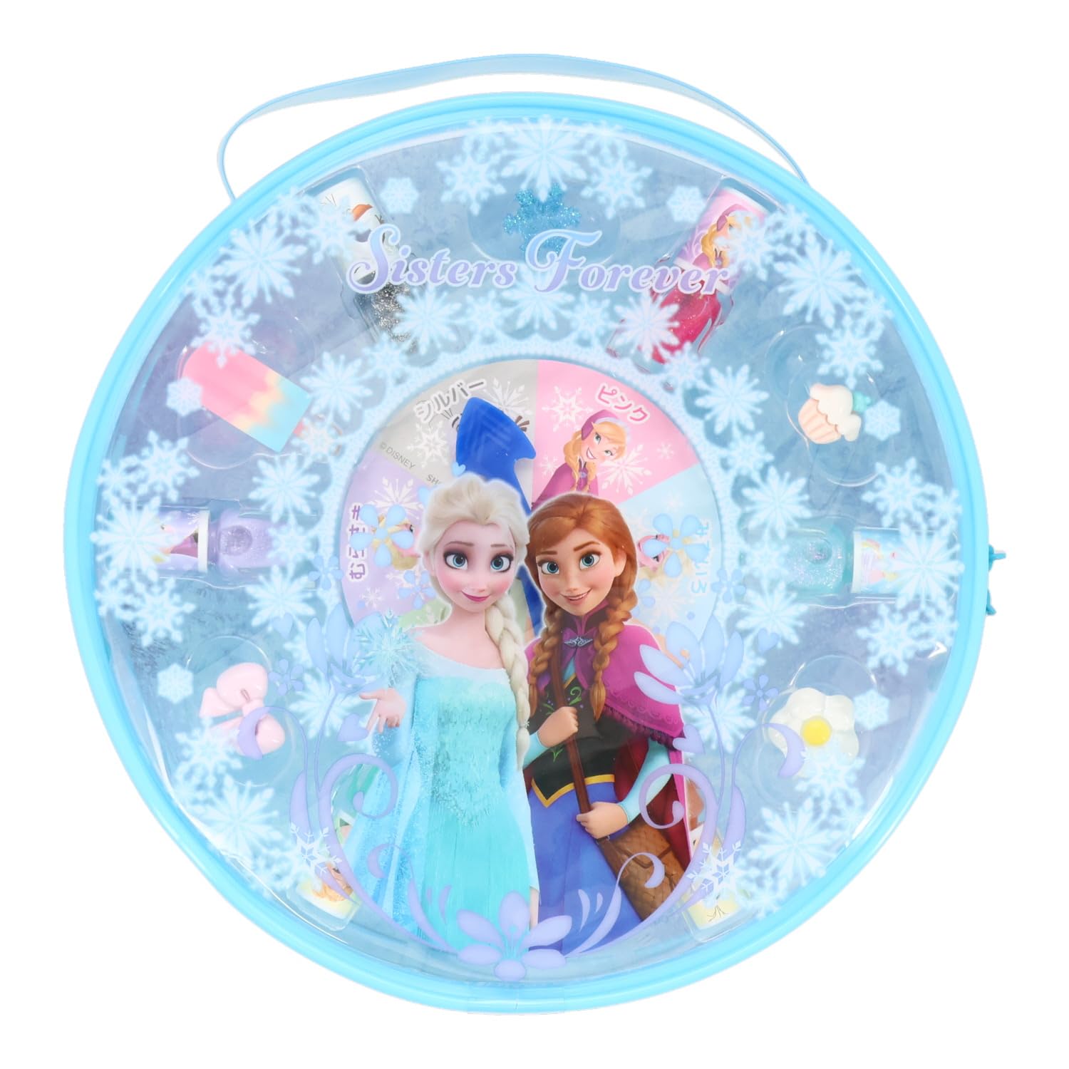 

shobido Shobido Disney Roulette Cosmetic Set Frozen Peel-off Nail Polish, Ring, Round Pouch, Roulette Set DN43979