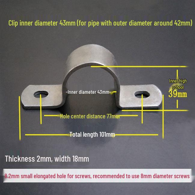 Vysoce odolné U-třmeny z pozinkované oceli pro stěnu/podlahu