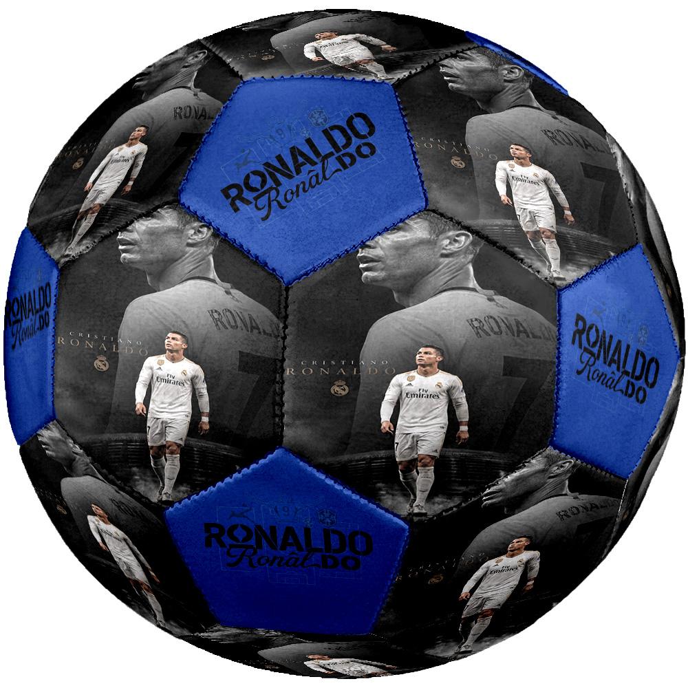 Ronaldo's Legacy Football Size 5 Soccer Ball Machine-Stitched Indoor/Outdoor Training and Matches Unique Gift for Soccer Lovers