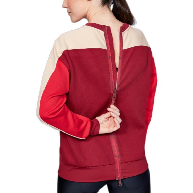 Under Armour Sweatshirts Women's Island Red Crew Neck Moderate Regular 1346527-651