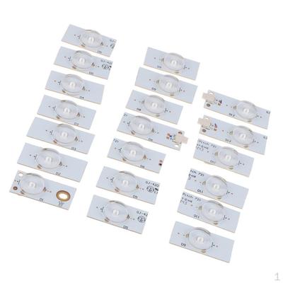 32-65 İnç LED TV Onarımı için Optik Lensli 20 Adet 6V SMD Lamba Boncukları