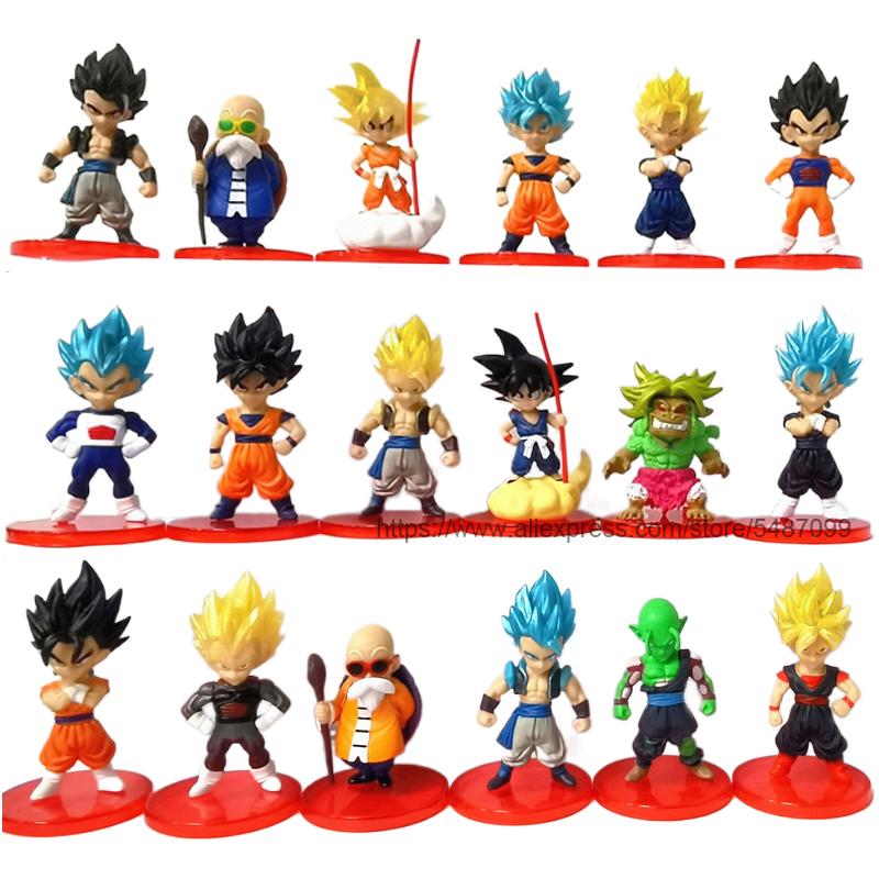 Toys Model Dragon Ball Super Son Goku Vegeta Broly Buu Action Figure Dragon Ball Figure Set Anime Figurines Ultra Instinct Gifts