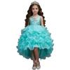 European & American Embroidered Princess Formal Dress for Girls - Wedding Long Train Dress