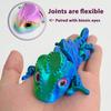 3D Printed Chameleon Articulated Flexible Animal Toy with Movable Joints Stress Relief Fidget Toy for Adults Home Office Desktop Decor