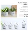 American Country-Style Wrought Iron Wall-Mounted Flower Pot for Creative Dried Flower Decor