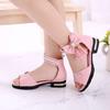Girls sandals 2025 new children's Roman shoes summer princess shoes middle and older children's student shoes Korean version of soft-soled sandals