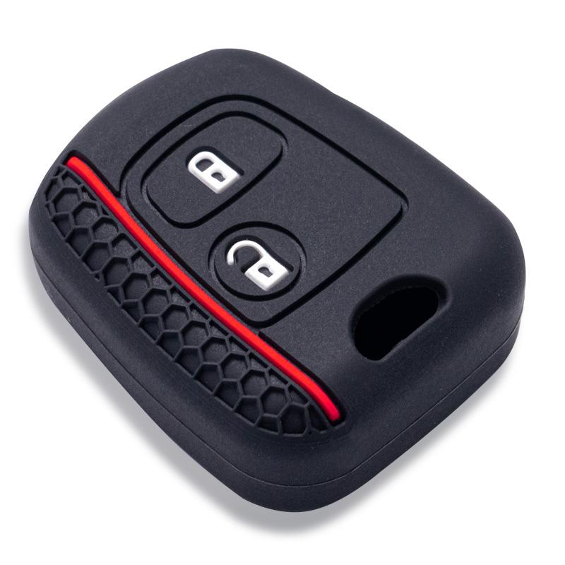 Key Fob Cover Protection For Peugeot 206 107 207 307 2007 406 Keychain Holder For Citroen C3 C1 C2 Berlingo Case Caps