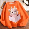 Children's Casual Round-neck Hoodie, Long-sleeved Loose Hoodie for Boys and Girls In Spring and Autumn