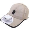 USB Rechargeable Solar Fan Hat Breathable Mesh Baseball Hat Cooling Fan Hat With Adjustable Speed For Men Women Unisex