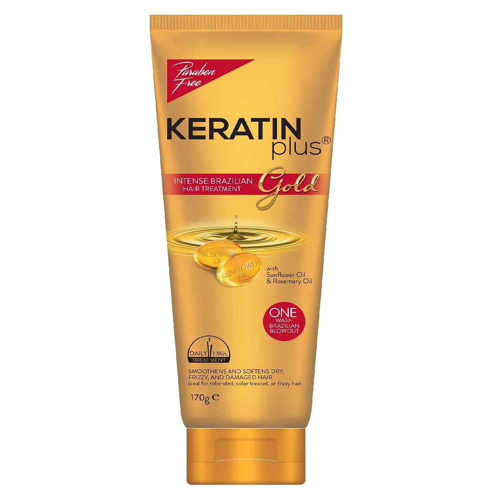 

Keratin Plus Gold Intense Brazilian Hair Treatment 20g x 6 pcs Sachet