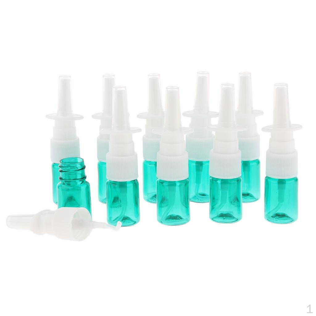 Confezione da 10 Flacconcini Spray Ricaricabili per Uso da Viaggio, 5ml