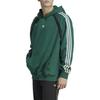 adidas Felpa con cappuccio casual da uomo a maniche lunghe con stampa logo color block originale verde IW3646