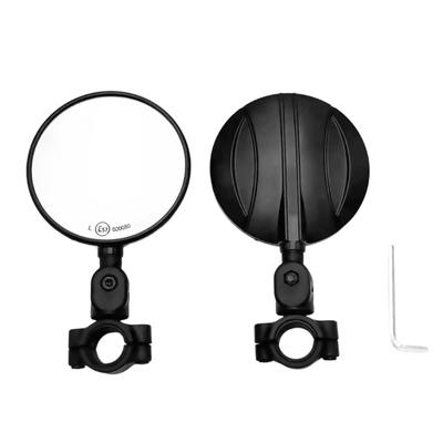 Commuters Friendly Motorcycle Rear View Mirror Angle Adjustable Rotating Handlebar Side Mirror Universal