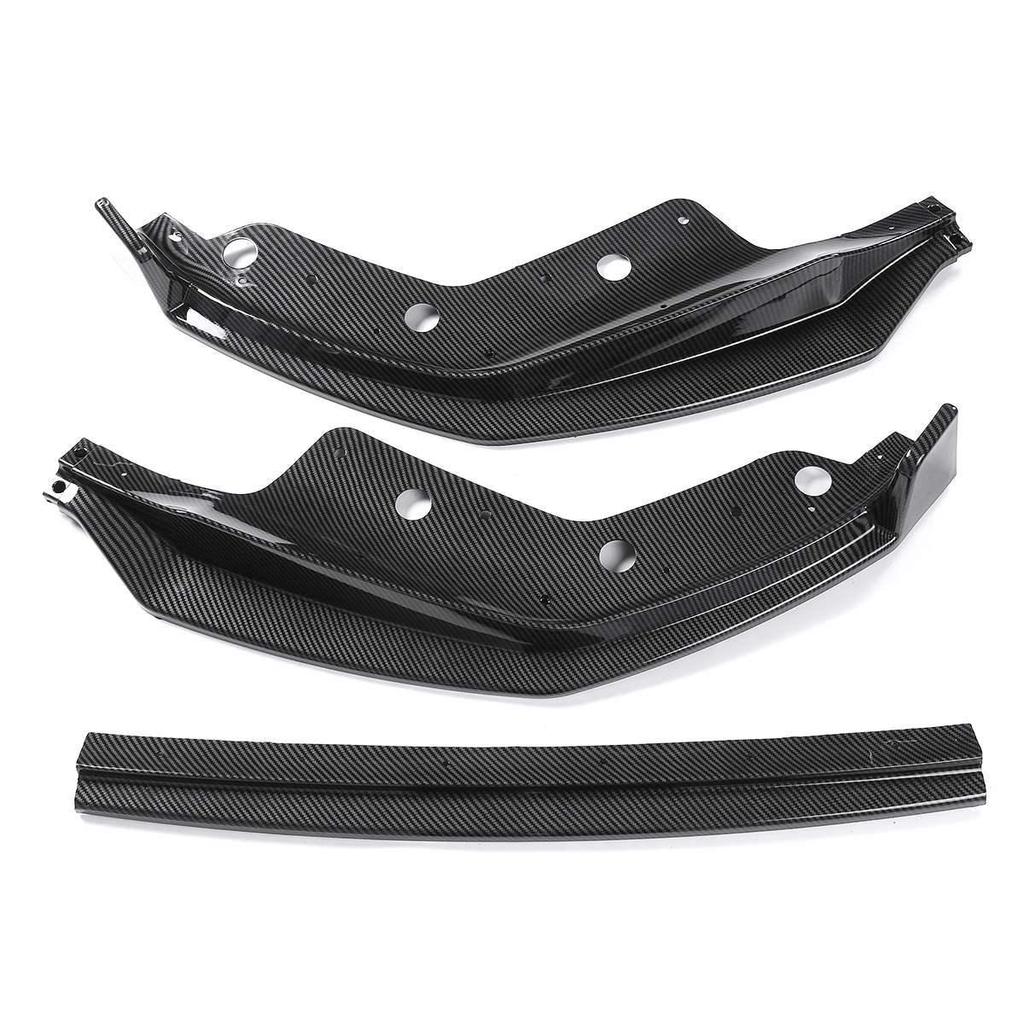 Front Lip Corner Splitter for 19-21 BMW 3 Series G20, Gloss Black Decorative Trim