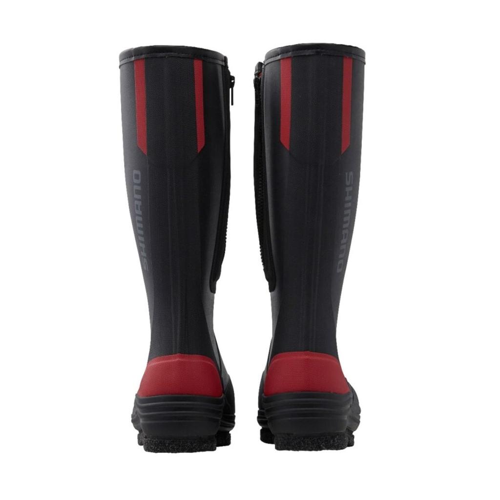 SHIMANO FB-041X Zip-up Rubber Pin Felt Boots Red M