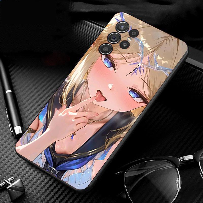 Phone Case For Samsung Galaxy S26 Plus Edge S25 S24 S23 S22 Ultra S23 S22 S25 Plus S24 FE Anime Girl