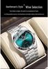 Binbang BINBOND Men's Fashion Stainless Steel Buckle Quartz Watch with Thin Double Calendar - Business Casual Style