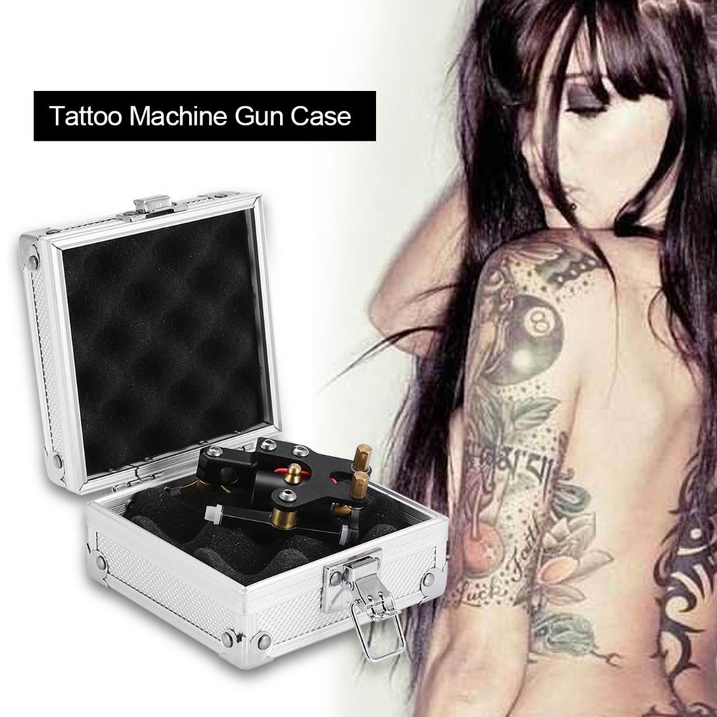 Aluminum Alloy Machine Case   Storage Box with Lock for Moving Coil Machines Electronics Silver 11X11X6Cm