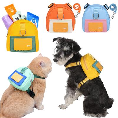 Zaino Multifunzione per Cani con Guinzaglio per Cani di Taglia Piccola Media Gatti Borse Trasportino per Animali Domestici di Grande Capacità Porta Snack Zaini per Animali Domestici