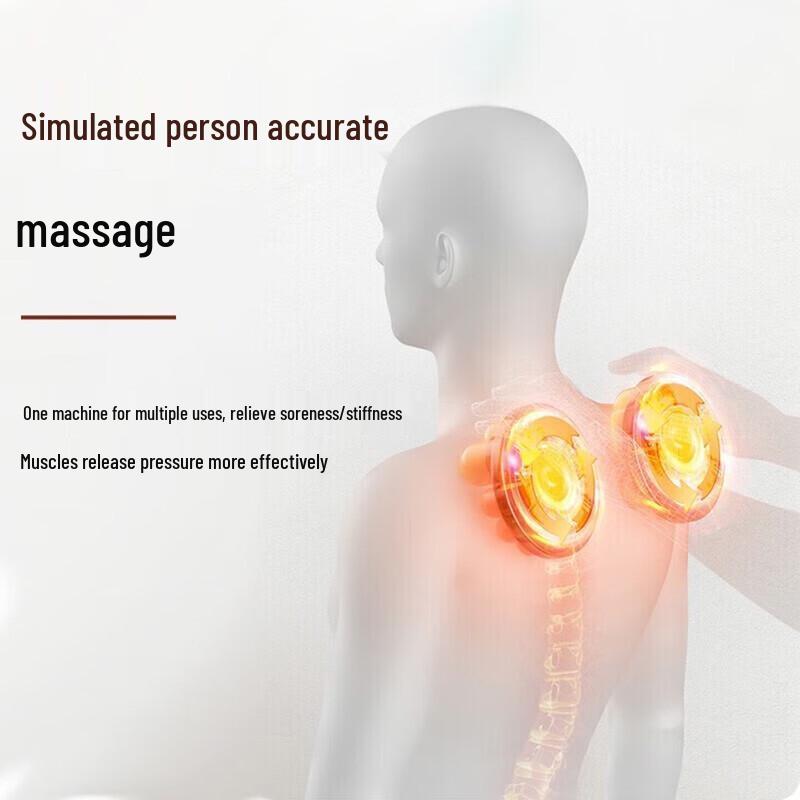 AUX Neck and Shoulder Kneading Massager Shawl CN plug (adapter included)