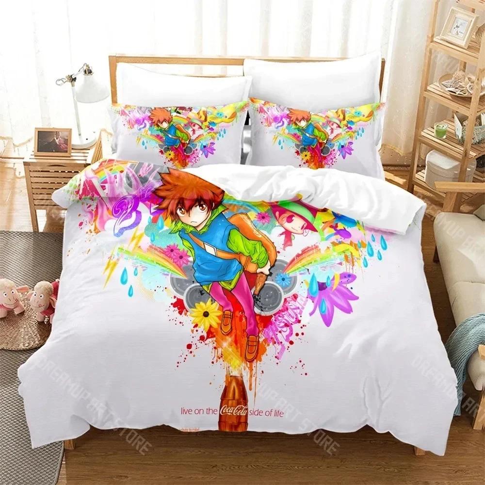 3D-Druck Anime HITMAN REBORN Bettwäsche-Set Jungen Mädchen Twin Queen-Size-Bettbezug Kissenbezug Bett Kinder Erwachsene Heimtextilien