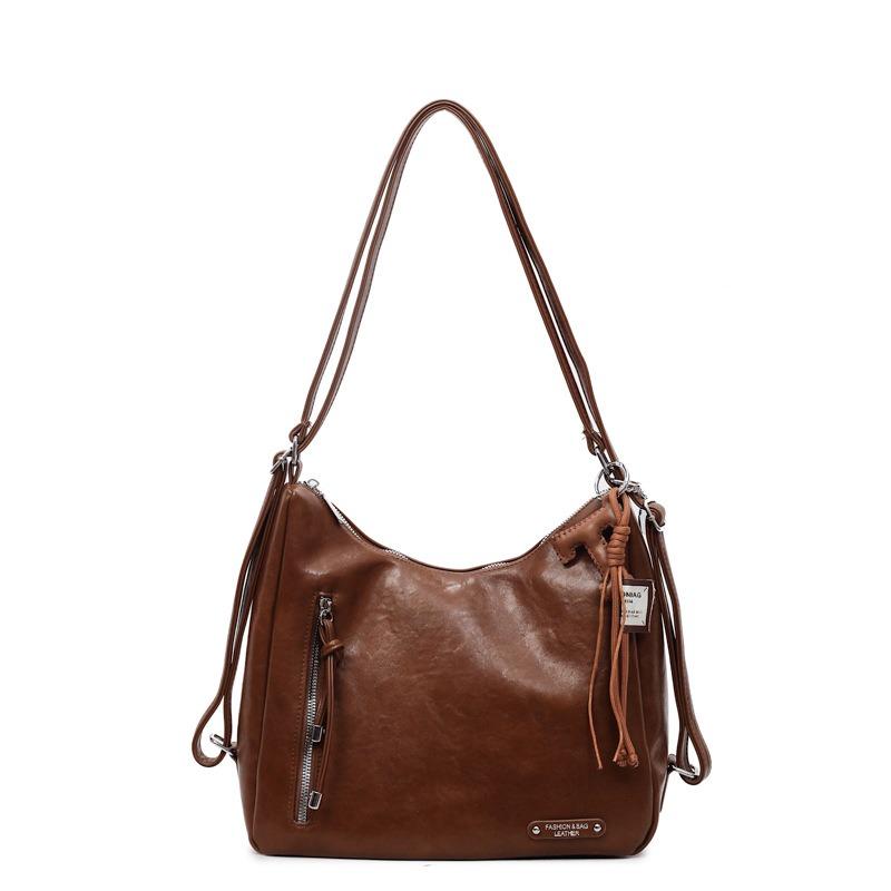 Commuter tote bag women's large-capacity new autumn and winter retro shoulder messenger bag fashionable backpack