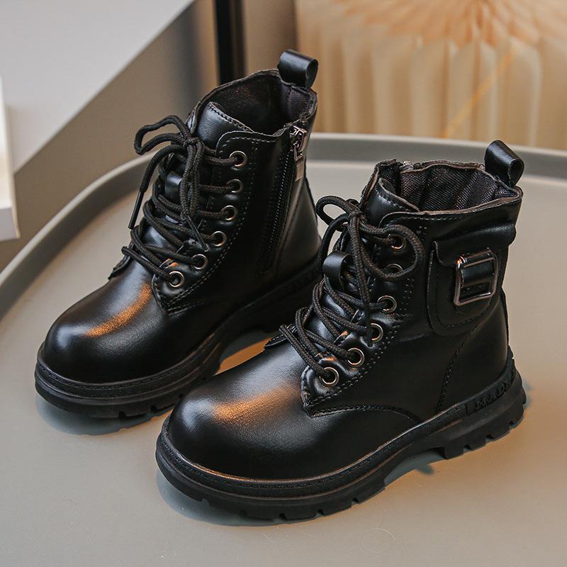 Dívčí boty podzimní nové Boty pro děti stylová dívčí obuv trendy dívčí móda dívčí krátké boty univerzální chlapecké boty botas